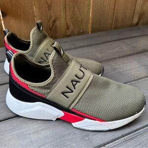 Nautica Olive Green Slip-On Sneakers “Caleto”- Men’s 10.5